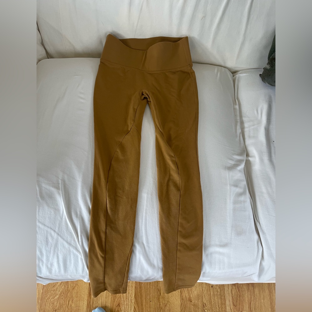 Spanx camel colored “equestrian” leggings